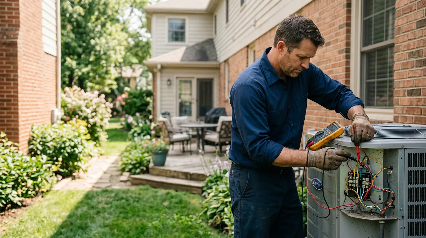 HVAC technician working near Hazel, KY